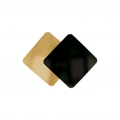 Cartão 2 Lados para Pastelaria 950 gr/m2 20 x 20 cm Dourado/