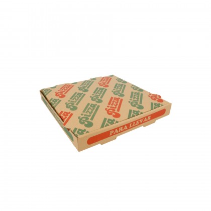 Caixas Pizza Micro-Caneladas Ecológicas 350 gr/m2 26 x 26 x