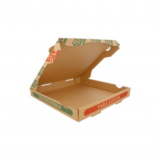 Caixas Pizza Micro-Caneladas Ecológicas 350 gr/m2 26 x 26 x