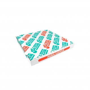 Caixas Pizza Micro-Caneladas 348 gr/m2 32 x 32 x 3,5 cm Bran
