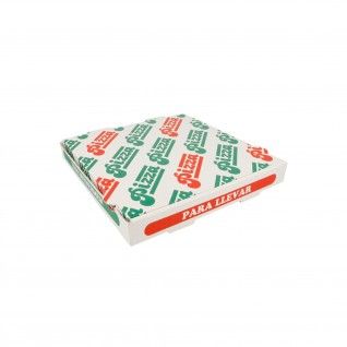 Caixas Pizza Micro-Caneladas 348 gr/m2 26 x 26 x 3,5 cm Bran
