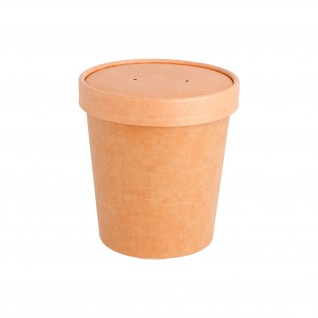 Recipientes c/ Tampa 480 ml 17,7 x 12,5 x 6,3 cm Kraft
