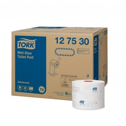 Tork Mid-size Rolo de Papel Higiénico Advanced T6