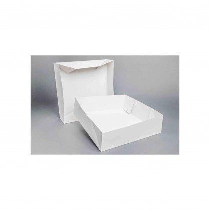 Caixa Cartolina Branca 33 - 33 x 33 x 9,5 cm