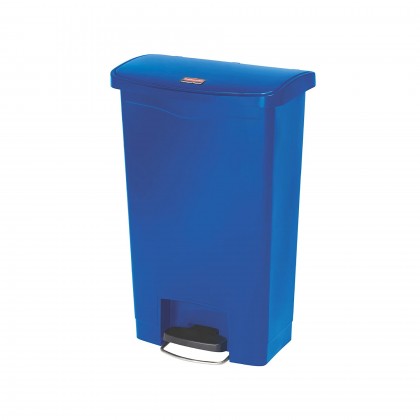 Papeleira com Pedal Frontal Slim Jim 50 L Azul