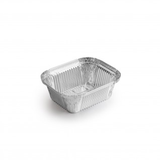 Forma de alumnio retangular com tampa 450 ml
