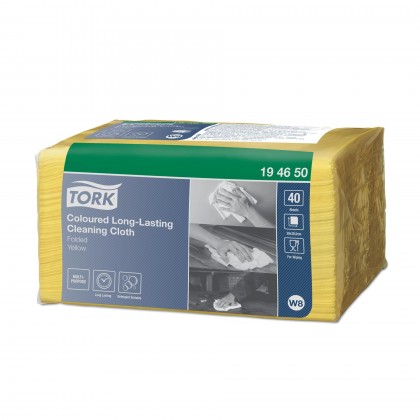 Tork Pano de Limpeza de Longa Durao Amarelo W8