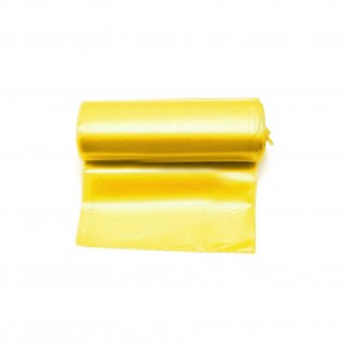 Saco Lixo Rolo Fecho Fácil Amarelo 52 x 60 cm