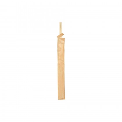 Pauzinhos Chineses Embalados Kraft 20 cm Bambu