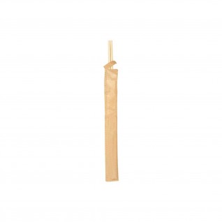 Pauzinhos Chineses Embalados Kraft 20 cm Bambu