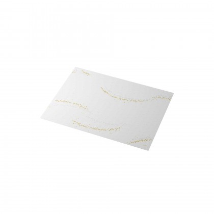 Mantelitos Dunicel 30 x 40 cm Golden Stardust Branco