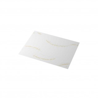 Mantelitos Dunicel® 30 x 40 cm Golden Stardust Branco