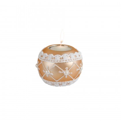 Base para Tea-Lights 8 x 8 x 7 cm Dourado
