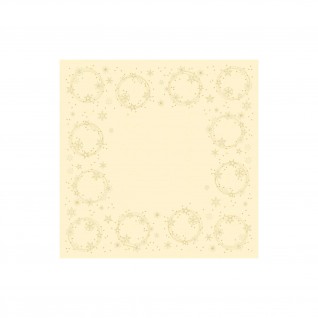 Toalha de Mesa Dunisilk® Star Shine Cream, 84 x 84 cm