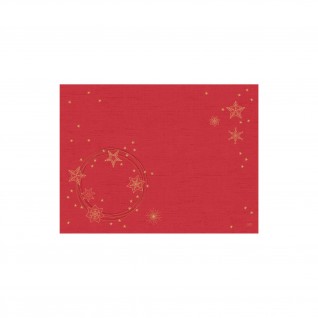 Mantelitos Dunicel® 30 x 40 cm Star Shine Vermelho