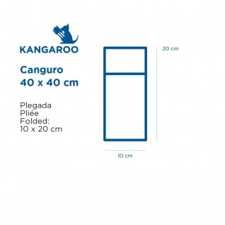 Guardanapos Canguru 55 gr/m2 40 x 40 cm Fúcsia Airlaid