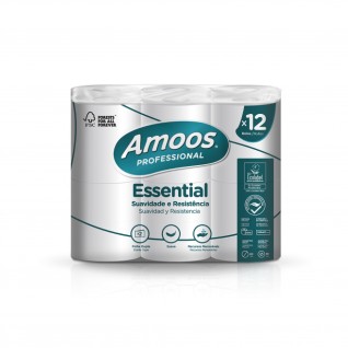 Papel Higiénico Doméstico Amoos Essential 200 Serv.