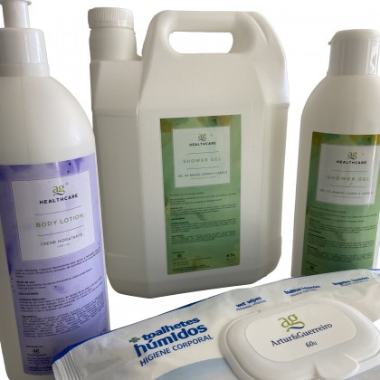 Gel de banho corpo e cabelo AG Health Care 1 Litro