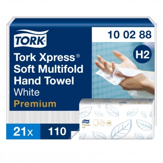 Tork Xpress® H2 Toalhas de Mão Interfolha Suave