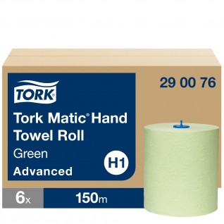 Tork Matic® H1 Toalha de Mão Verde em Rolo Advanced