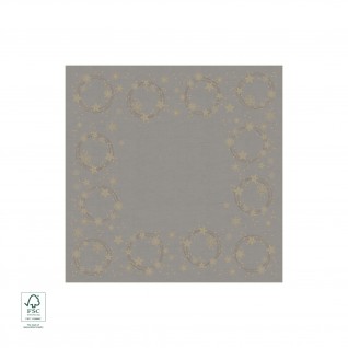 Toalha de Mesa Dunicel 84 x 84 cm Star Shine Cinzento