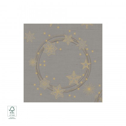 Guardanapo Dunisoft 40 x 40 cm Star Shine Cinzento
