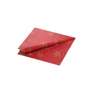 Guardanapo Tissue, 3 F, 40 x 40 cm Star Shine Vermelho