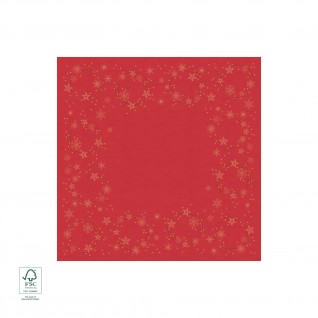 Toalha de Mesa Dunisilk 84 x 84 cm Star Shine Vermelho