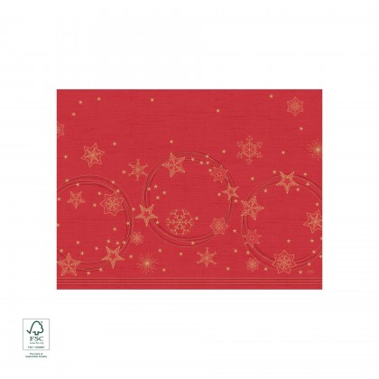 Mantelitos Papel 30 x 40 cm Star Shine Vermelho