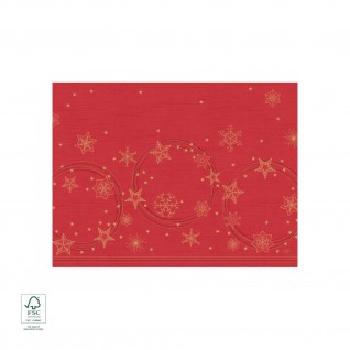 Mantelitos Papel 30 x 40 cm Star Shine Vermelho