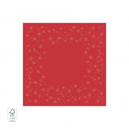 Toalha de Mesa Dunicel 84 x 84 cm Star Shine Vermelho