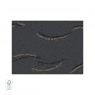 Mantelitos Dunicel® 30 x 40 cm Golden Stardust Preto