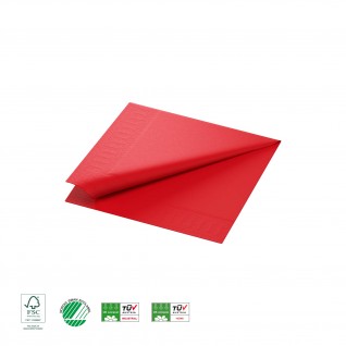 Guardanapos Tissue 2F 40 x 40 cm Vermelho