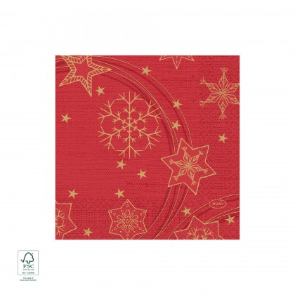 Guardanapo Tissue 24 x 24 cm Star Shine Vermelho