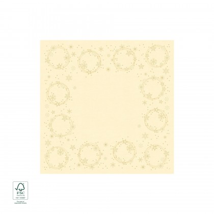 Toalha de Mesa Dunicel 84 x 84 cm Star Shine Cream