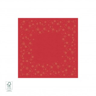 Toalha de Mesa Dunicel® Star Shine Vermelho, 84 x 84 cm