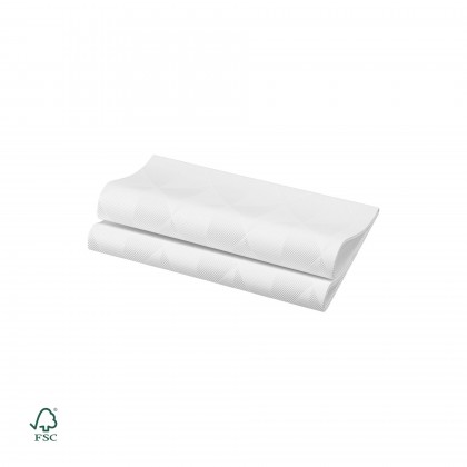 Guardanapo Duni Elegance Crystal 40 x 40 cm Branco