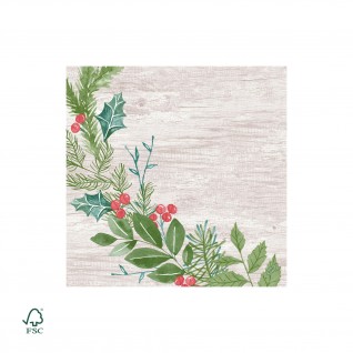 Guardanapos Bio Dunisoft 40 x 40 cm Winter Greenery