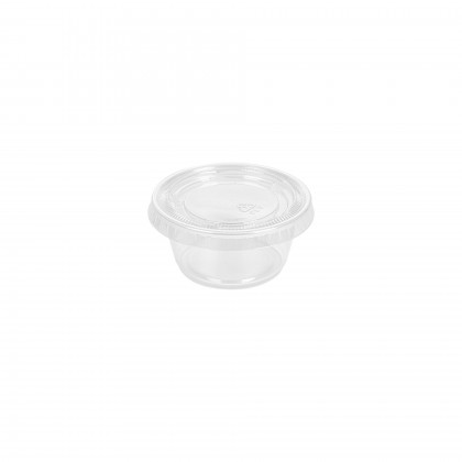 Taas Pequenas + Tampas 60 ml  6,2 x 3,2 cm Transparente PP
