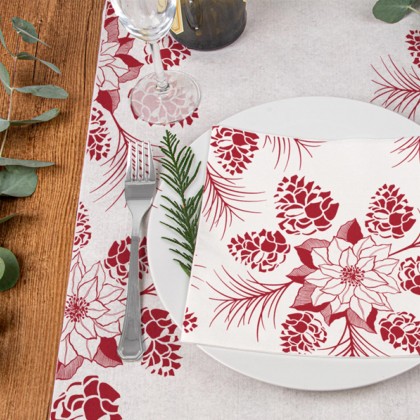 Tte  Tte Like Linen Poinsettia 0,40 x 12 m Spunlace