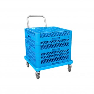 Carro de Transporte de Racks 54 x 54 x 81 cm Azul