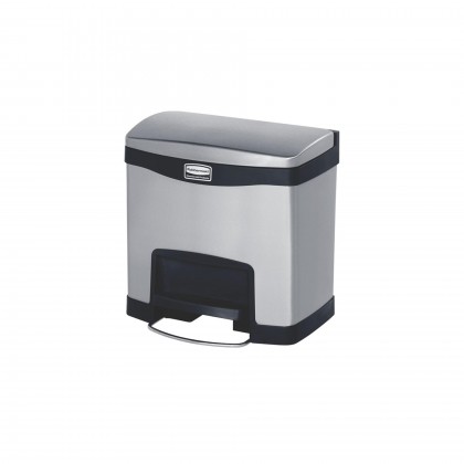 Papeleira com Pedal Frontal Slim Jim 15 L Inox