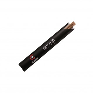 Pauzinhos Japoneses Embalados 19,5 cm Bambu Escuro