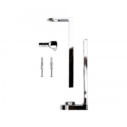 Suporte ABS cromado c/ parafusos p/ Dispensador