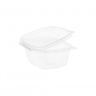 Recipiente c/ Tampa 500 ml 14,5 x 11,5 x 5,4 cm rPET