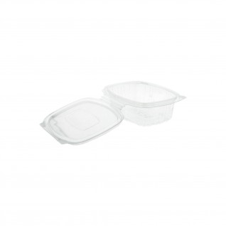 Recipiente c/ Tampa 250 ml 13,2 x 9,5 x 4,1 cm rPET
