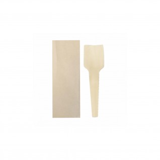 Colherinhas para Gelado Embaladas 7 cm Madeira