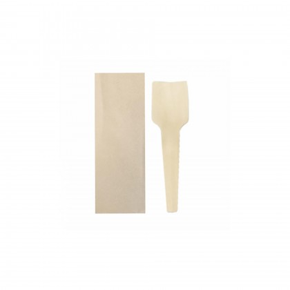 Colherinhas para Gelado Embaladas 7 cm Madeira