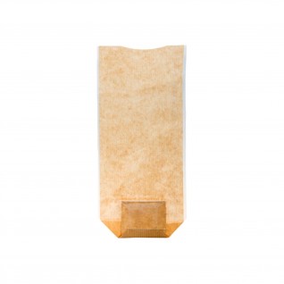 Sacos c/ Base e Janela 14 x 30,5 cm Natural