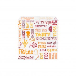 Sacos p/ Batatas Fritas Parole 12 x 12 cm